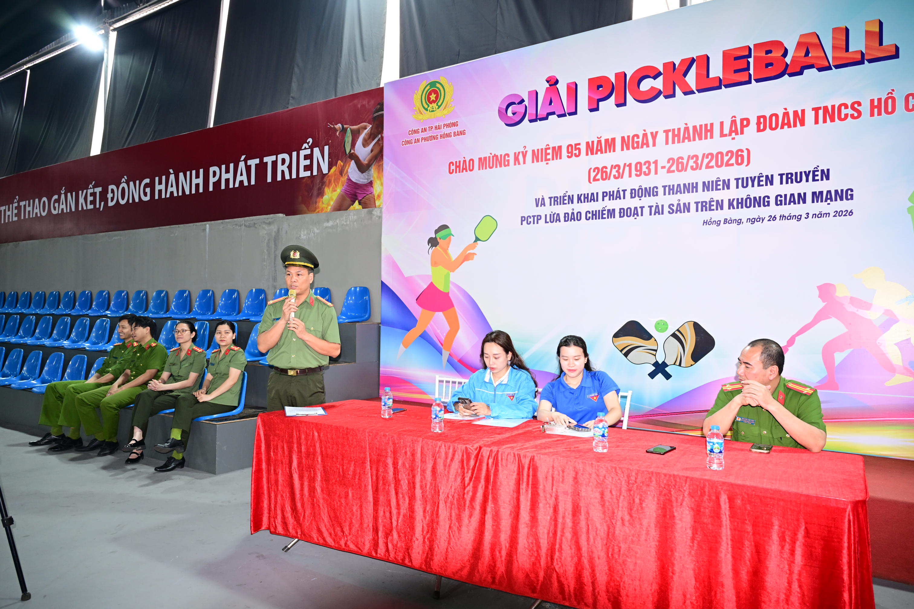 Công an phường Hồng Bàng: Tổ chức giải pickleball và phát động phong trào tuyên truyền phòng, chống tội phạm lừa đảo chiếm đoạt tài sản trên không gian mạng